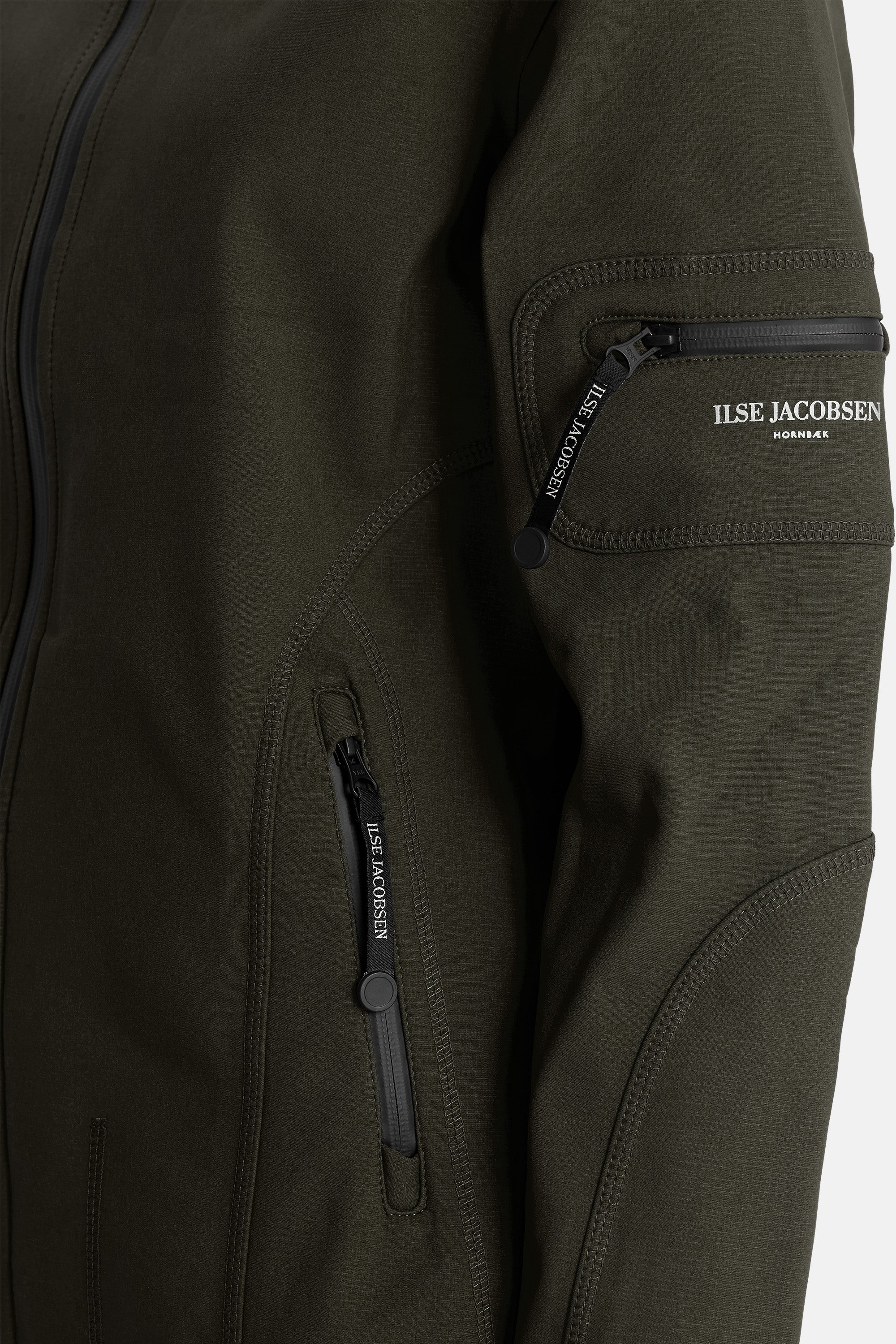 Ilse Jacobsen Hornbæk Rain Regenmantel Raincoat 410 Army